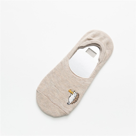 5 Pairs Women Hedgehog No Show Ankle Socks - Picture 6 of 8